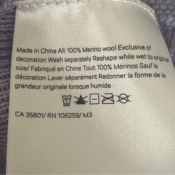 Lululemon Sit In Lotus Sweater Merino Wool Womens Small Heathered Lilac Tunic - Picture 10 of 13